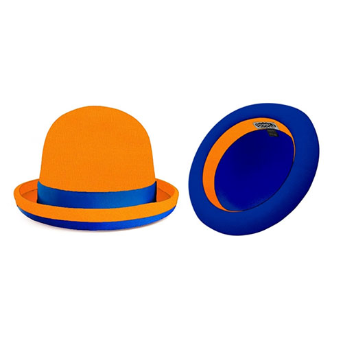 Melone orange mit blauer Borte