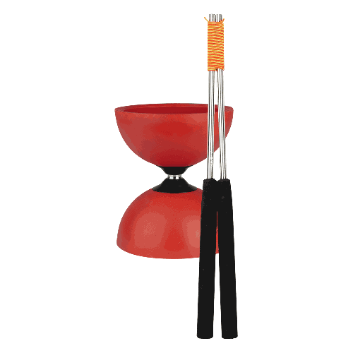 Henrys Diabolo Jazz mit farbigen Alu-Handstäben