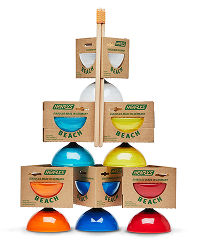 Henrys Diabolo Beach Set
inkl. Handstäben Beach, Anleitung und Verpackung