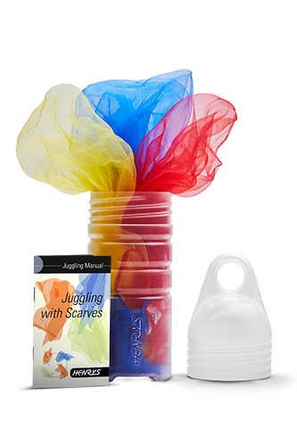 Henrys Juggling Scarves 65x65cm Set RGB
