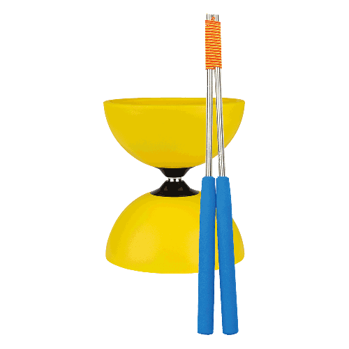 Henrys Diabolo Circus mit farbigen Alu-Handstäben