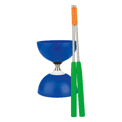 Henrys Diabolo Jazz Free mit farbigen Alu-Handstäben